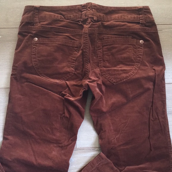 Jolt Rust Cognac Corduroy Skinny Pants - Picture 9 of 9